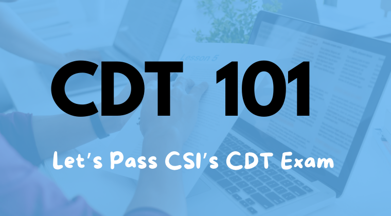 CDT Construction Documents Technologist​ Course graphic