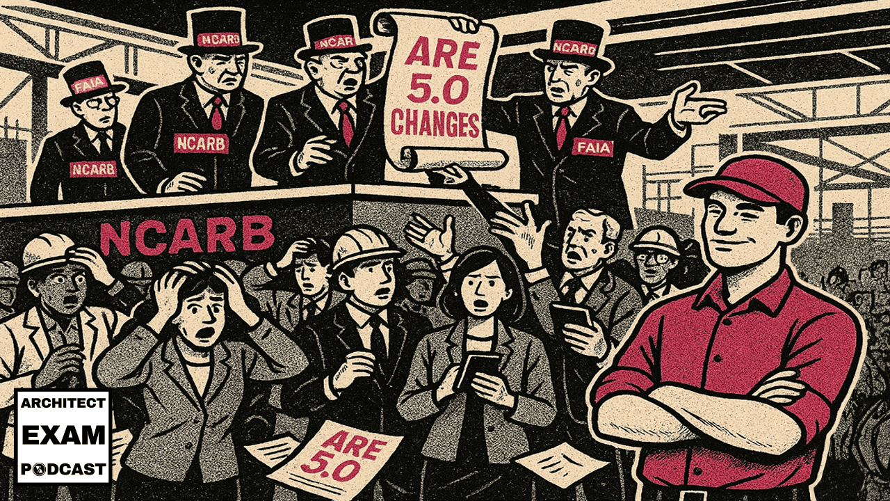 NCARB officials announcing ARE exam changes to concerned architecture candidates