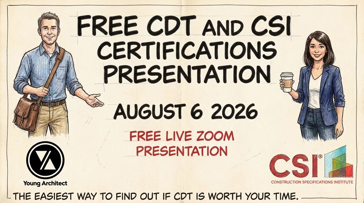 Free CDT and CSI certifications presentation on August 6 2026 as a free live Zoom event