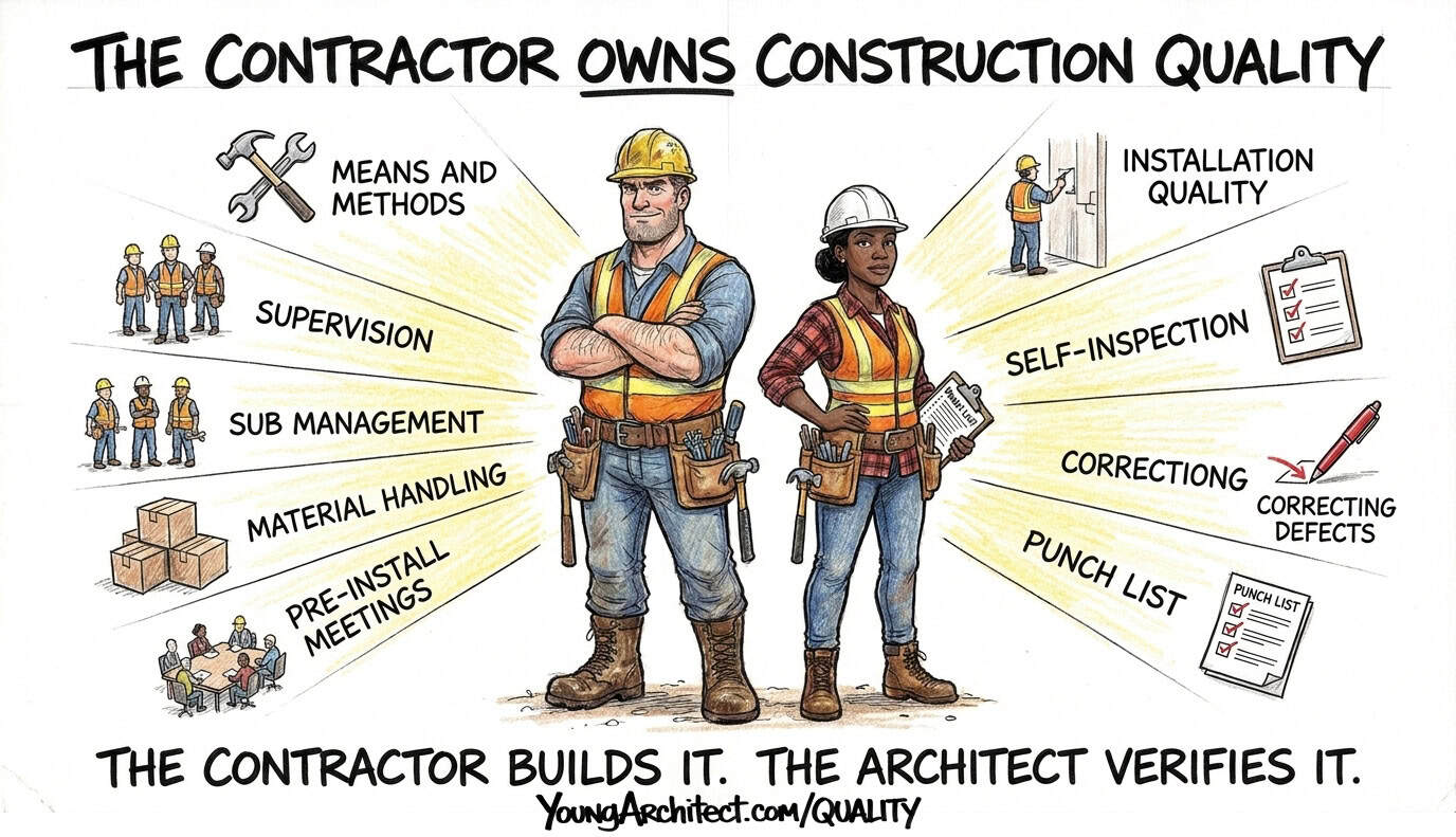 Contractor quality responsibilities from means and methods to punch list