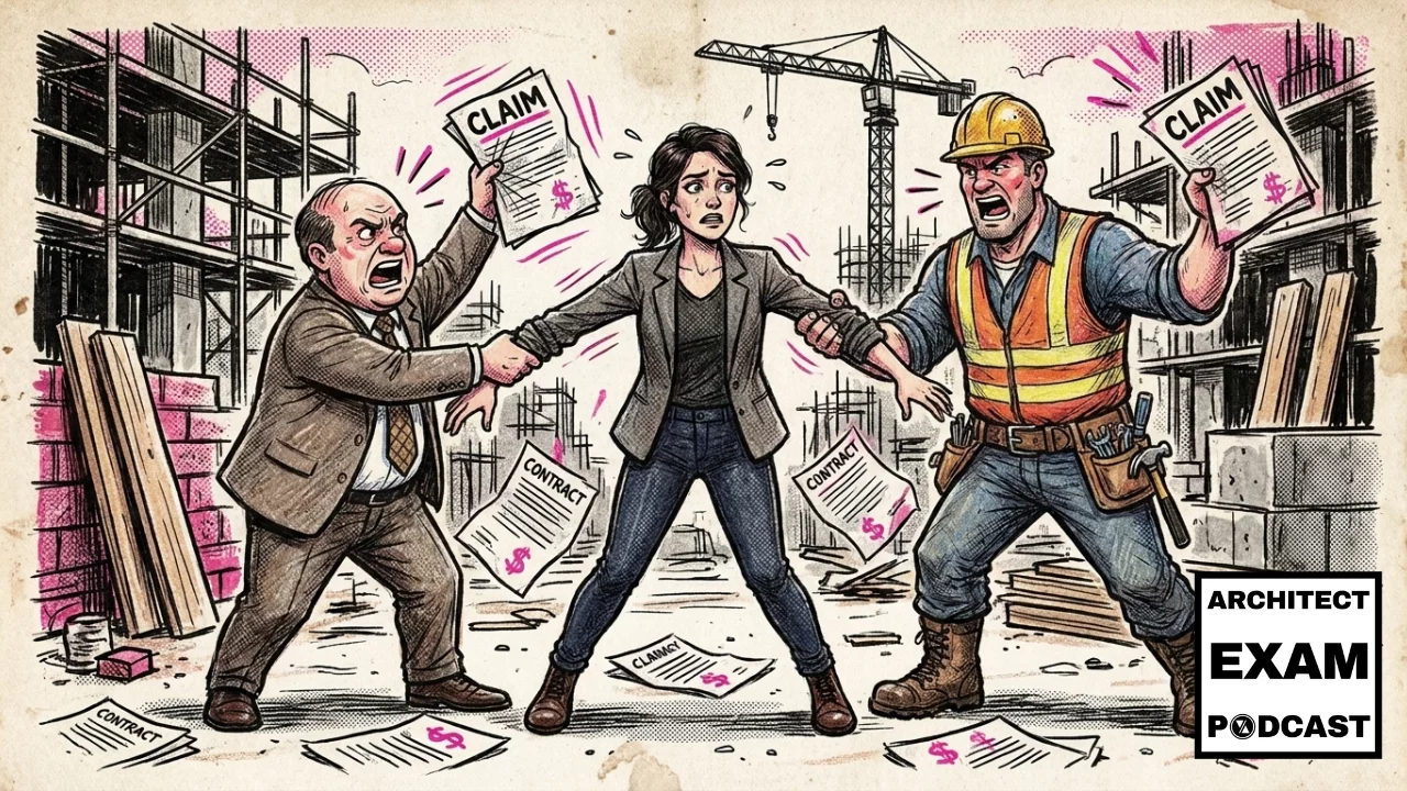 Construction claims and disputes with an architect caught between an angry owner and contractor waving claim documents